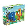 Load image into Gallery viewer, BiOBUDDi Jungle - Elephant and Toucan - bioplastic building blocks from plants - jiminy eco-toys