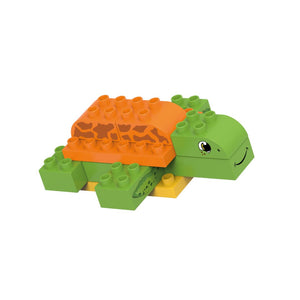 BiOBUDDi Turtle - bioplastic building blocks from plants - jiminy eco-toys