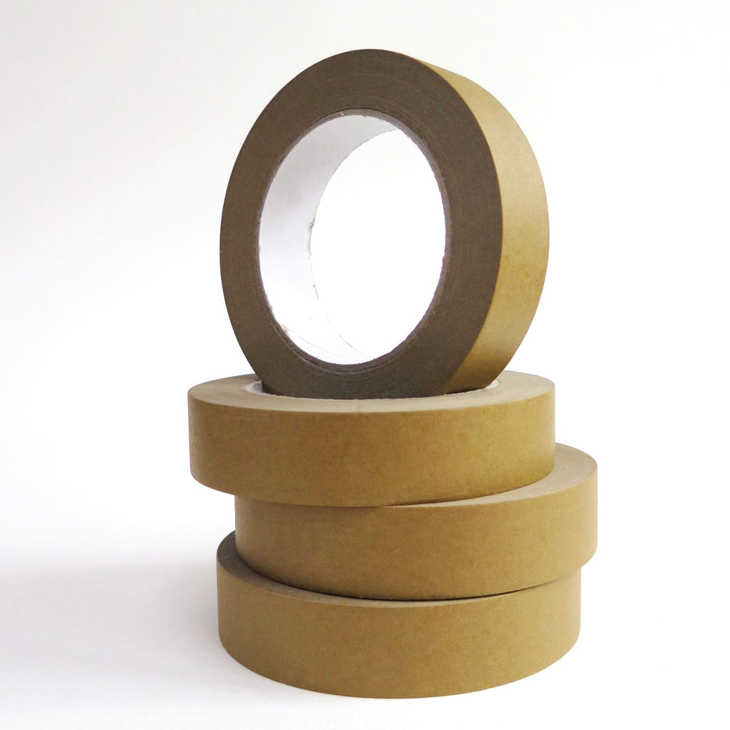 Brown paper sticky tape - 1 roll, 2.5cm wide - jiminy eco-toys