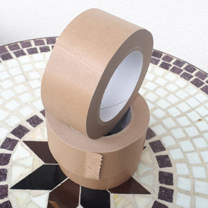 Brown paper sticky tape for sealing boxes - 1 roll, 5.0cm wide - jiminy eco-toys