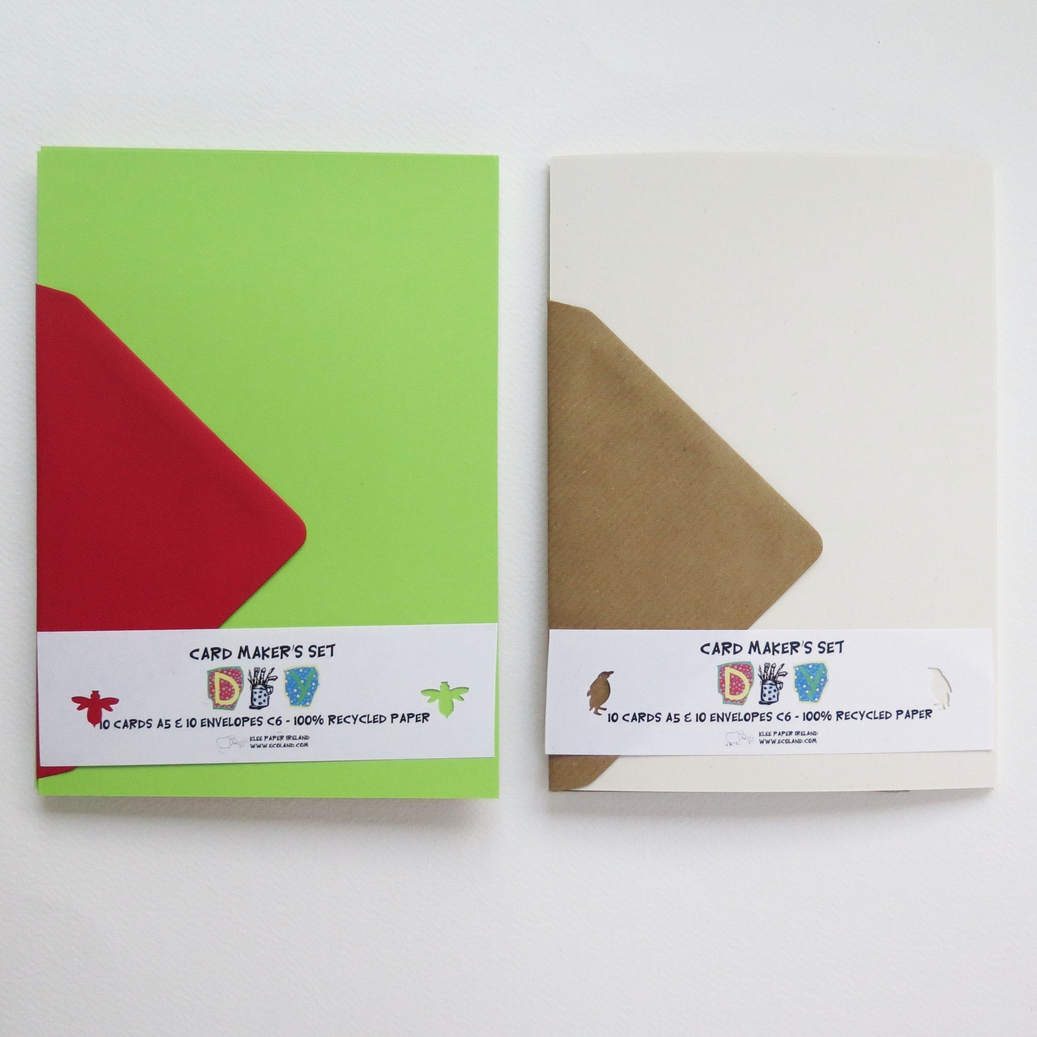 Card making set 10-pack - blank cards and envelopes - for all ages – jiminy  eco-toys