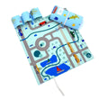 Load image into Gallery viewer, CarPet Organic - Roll-Up-and-Go Roads Playmat with Slots for Toys (cars not included) - jiminy eco-toys