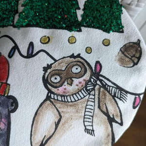 Colour your own Christmas Stocking - Organic Cotton - Handmade in Dublin AS SEEN ON LATE LATE TOY SHOW 2023 - jiminy eco-toys