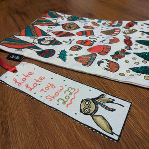 Colour your own Christmas Stocking - Organic Cotton - Handmade in Dublin AS SEEN ON LATE LATE TOY SHOW 2023 - jiminy eco-toys