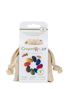 Crayon Rocks - 16 colour bags - School/Party Bundle of 6 - for age 3+ - jiminy eco-toys