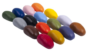 Crayon Rocks - Schools/Party Bundle of 12 - 8 colours for age 3+ - jiminy eco-toys