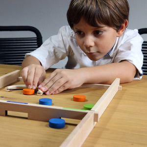 Duel of Discs' Wooden Game for 2 players for age 5+ - jiminy eco-toys