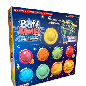 Eco BAFF BOMBZ ' Educational Solar System Set' (contains SHRINKWRAP) - jiminy eco-toys
