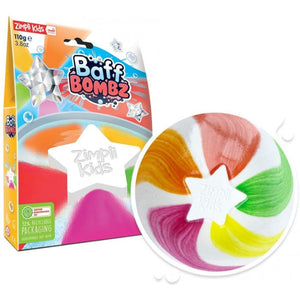 Eco BAFF BOMBZ 'Star with Rainbow Effects' (contains SHRINKWRAP) - jiminy eco-toys
