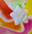 Load image into Gallery viewer, Eco Bath Bomb: Star with Rainbow Effect - 1 x 110g (contains SHRINKWRAP) - jiminy eco-toys