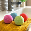 Load image into Gallery viewer, Eco Bath Bombs: Fruit Scented Set of 12 (contains SHRINKWRAP) - jiminy eco-toys