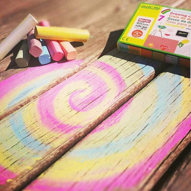 Eco-conscious big chalk 7 colours - jiminy eco-toys