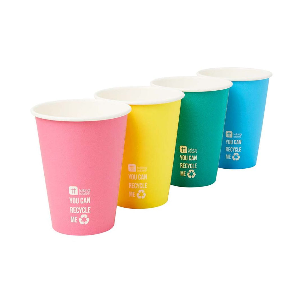 Eco-friendly Celebrations - Recycled-and-Recyclable Cups (pack of 8) MADE FAR AWAY - jiminy eco-toys