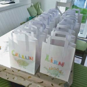 Eco party bags to decorate - 25 bags - jiminy eco-toys