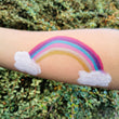 Load image into Gallery viewer, Face paint pencils - organic, easy - MINOR PLASTIC - TRADE - Rainbow - white, black, blue, green, red, yellow - bag of 12 - jiminy eco-toys