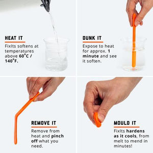 FixIts - remoldable bioplastic to easily fix rigid things! - TRADE - Single sticks black - Box of 20 - jiminy eco-toys