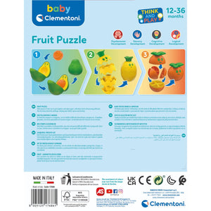 Fun Fruit Puzzle for age 12m - 36m - jiminy eco-toys