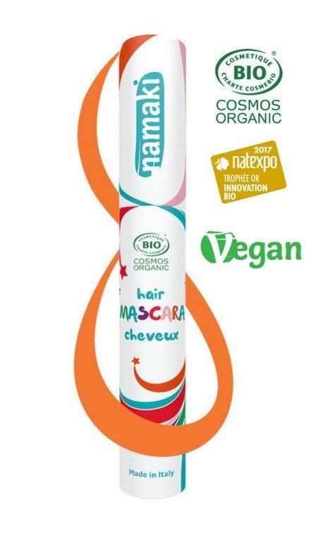 Hair mascara - organic, vegan - Party Bundle of 12 - orange - for age 3+ - jiminy eco-toys