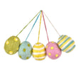 Load image into Gallery viewer, Handmade Needle Felt Easter Eggs (Bag of 5) - Hanging Easter Decoration (MADE FAR AWAY) - jiminy eco-toys