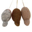 Load image into Gallery viewer, Handmade Whimsical Winter Robins (Bag of 3) - Hanging Biodegradable Christmas Tree Decorations (MADE FAR AWAY) - jiminy eco-toys