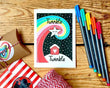 Load image into Gallery viewer, Irish-made eco Christmas card - Twinkle Twinkle - jiminy eco-toys