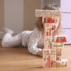 Little House' Wooden Construction Puzzle for age 2+ - jiminy eco-toys