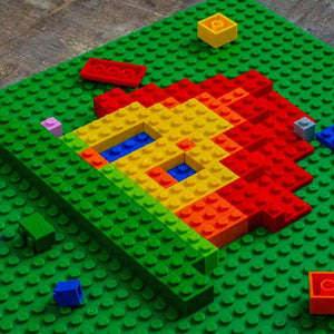 "Little LEGO" baseplate made from plants - jiminy eco-toys