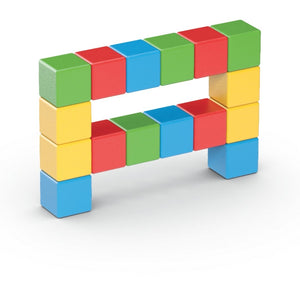 Magnetic MAGICUBE Try Me - recycled plastic, 16 pieces, age 1-5 years - jiminy eco-toys