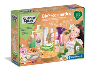 Make Your Own Organic Cosmetics Lab, age 8+ - organic ingredients, safe recycled plastic equipment for age 8+ - jiminy eco-toys