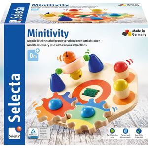 Minitivity - mobile activity disc with a variety of challenges, 14cm - jiminy eco-toys