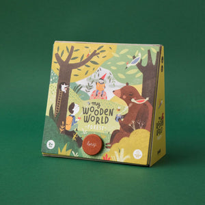'My Wooden World Forest' Play Set, age 2+ SHRINKWRAPPED - jiminy eco-toys