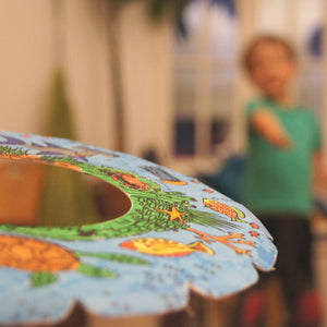 myRoodi - indoor frisbees to colour-in - 3-pack or 30-pack - jiminy eco-toys