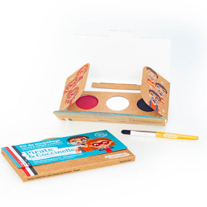 Organic Face Painting Kit - 3 colours "Pirate & Ladybird" - jiminy eco-toys