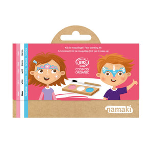 Organic face painting kit - 3 colours: Princess & Unicorn - Party Bundle of 6 - for age 3+ - jiminy eco-toys
