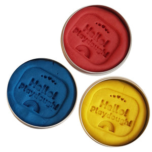 Organic scented handmade play dough in plastic-free tin - jiminy eco-toys