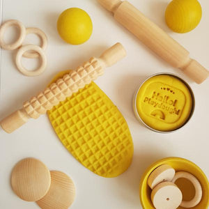 Organic scented handmade play dough in plastic-free tin - jiminy eco-toys
