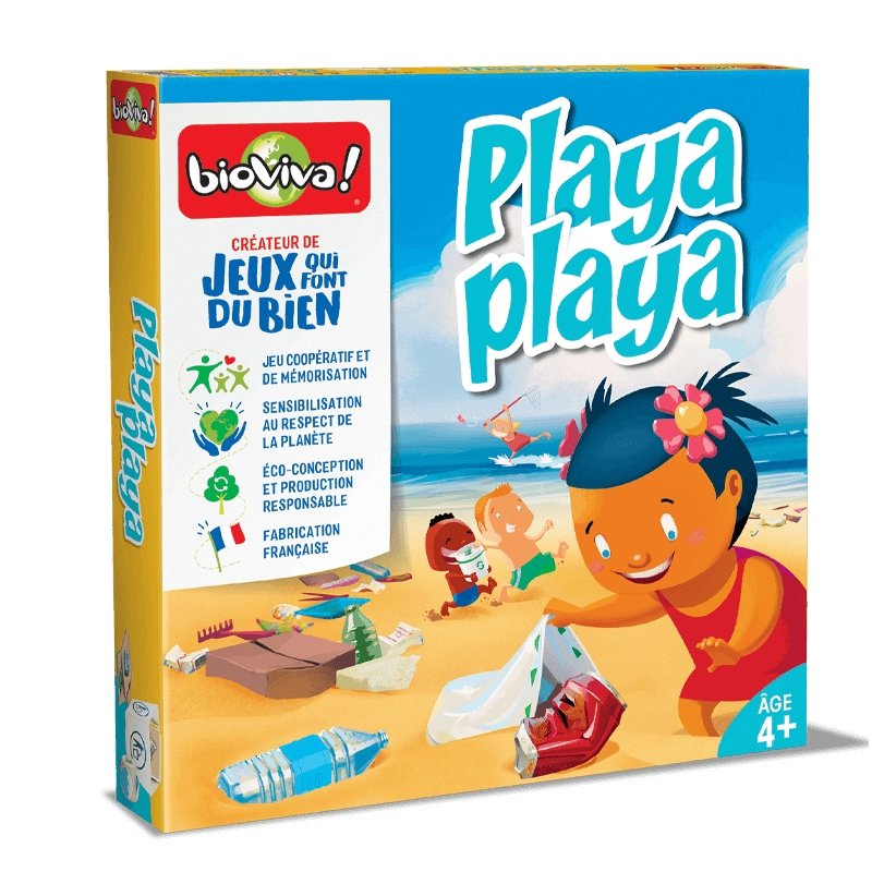 Playa Playa - a cooperation board game for ages 4+ - clean the beach, save the sealife! - jiminy eco-toys