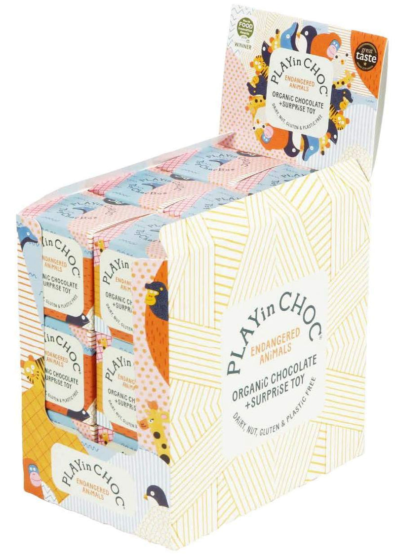PLAYin CHOC ToyChoc Box - party bundle - ENDANGERED ANIMALS - jiminy eco-toys