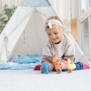 PlayMais Build 4 Dinosaurs Kit (500 pieces, age 5+) SHRINKWRAPPED - jiminy eco-toys