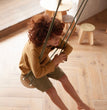 Load image into Gallery viewer, Portable Wooden Swing with cotton rope and clips (indoors or outdoors) - jiminy eco-toys