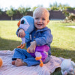 Load image into Gallery viewer, Puffin Rock &#39;Oona &amp; Baba&#39; Soft Toys Set - 100% recycled plastic, handmade in Ukraine - age 1+ - jiminy eco-toys