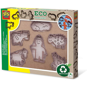Recycled play dough cutters BOX INCLUDES PLASTIC WINDOW - jiminy eco-toys