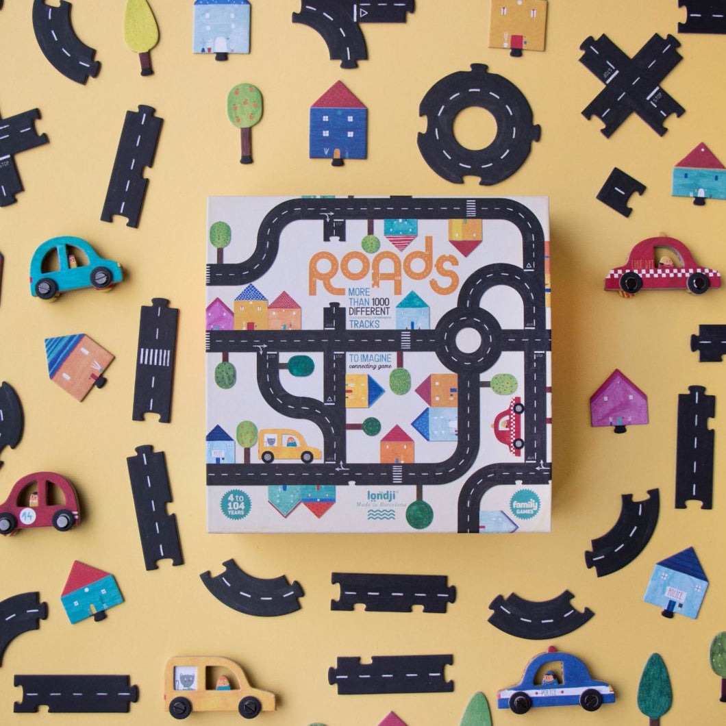 'Roads' - A cooperative Game for Kids & Adults, age 4+ SHRINKWRAPPED - jiminy eco-toys
