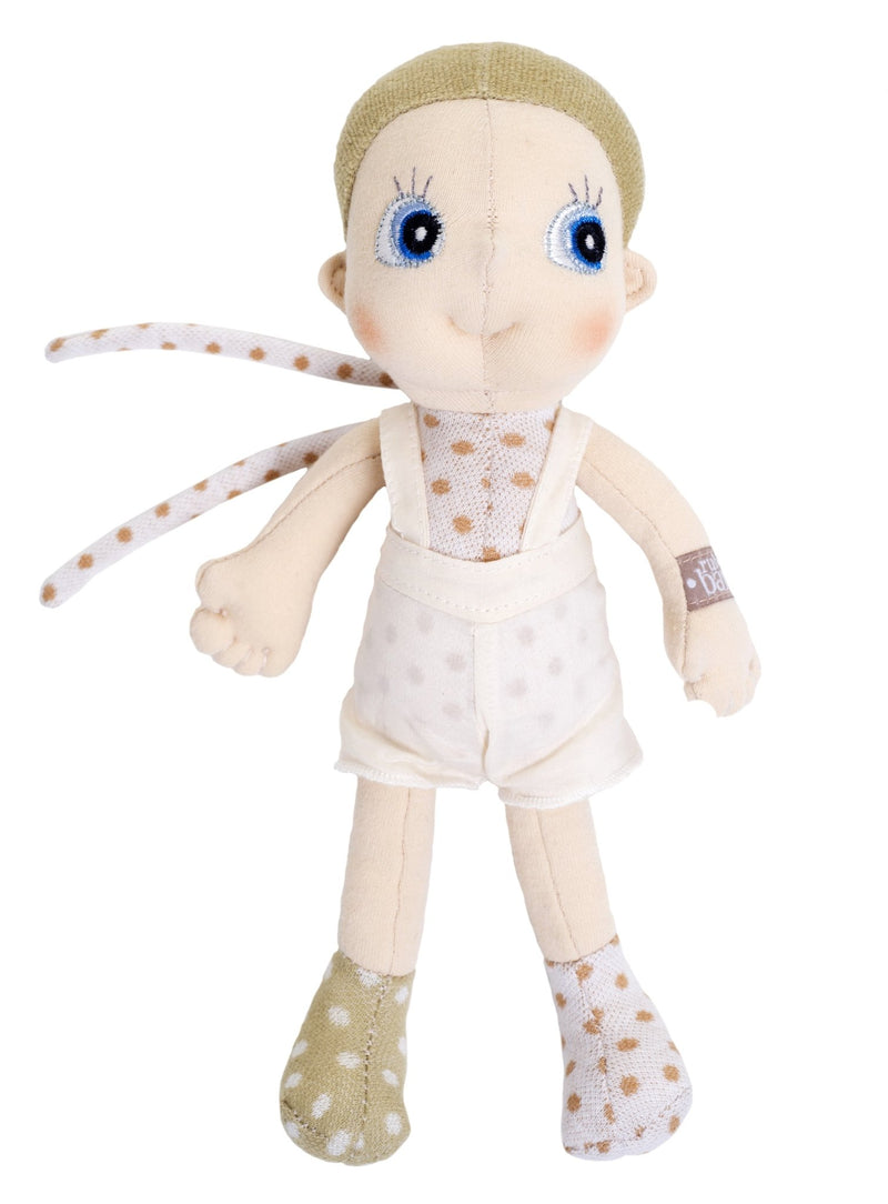 Rubens Barn mini eco bud - organic cloth empathy doll - with tree planted - jiminy eco-toys