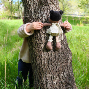 Rubens Barn mini eco bud - organic cloth empathy doll - with tree planted - jiminy eco-toys