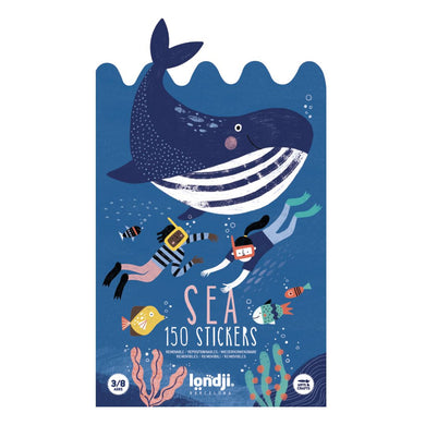 Sea Stickers Set (150 removable Stickers), age 3+ - jiminy eco-toys
