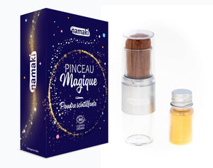 Sparkling powder magical brush - organic, vegan, refillable - MINOR PLASTIC - jiminy eco-toys