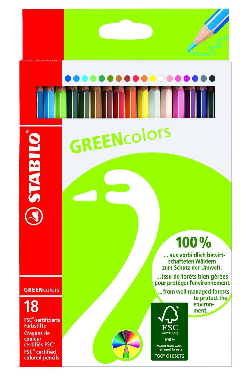Stabilo GREENcolours eco colouring pencils - jiminy eco-toys