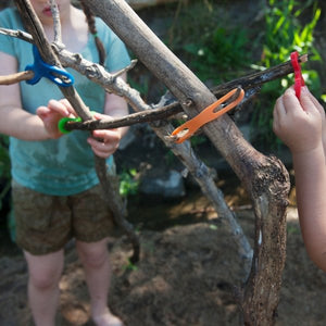 STICK-LETS fort-building silicone connectors - with 1 tree planted - jiminy eco-toys