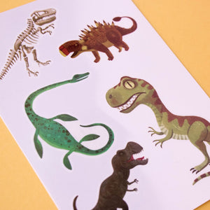 Tattoo Set 'Jurassic' with 10 dino Tattoos , age 3+ SHRINKWRAPPED - jiminy eco-toys
